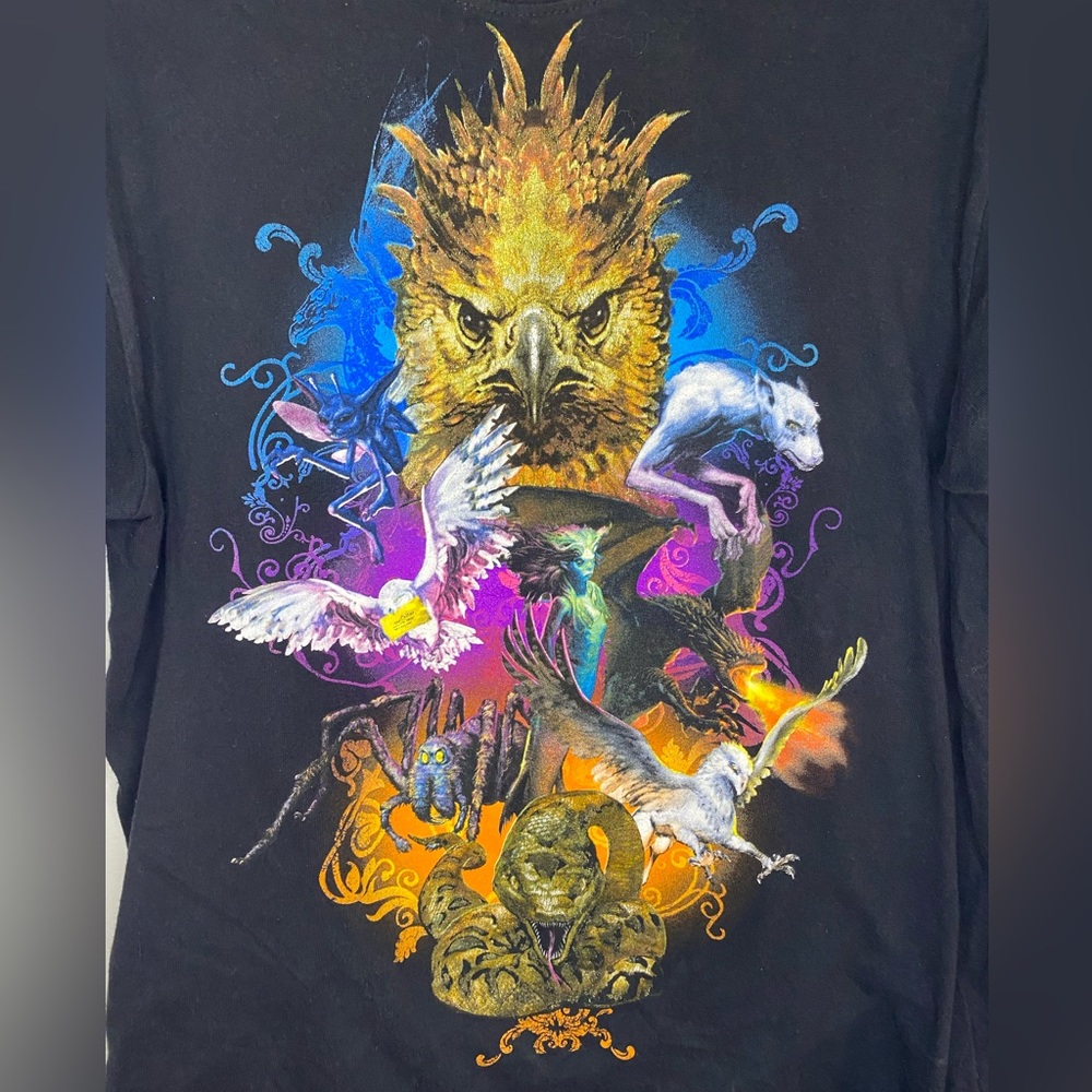 Wizarding World of Harry Potter T-Shirt L Large Black Graphic Universal Studios